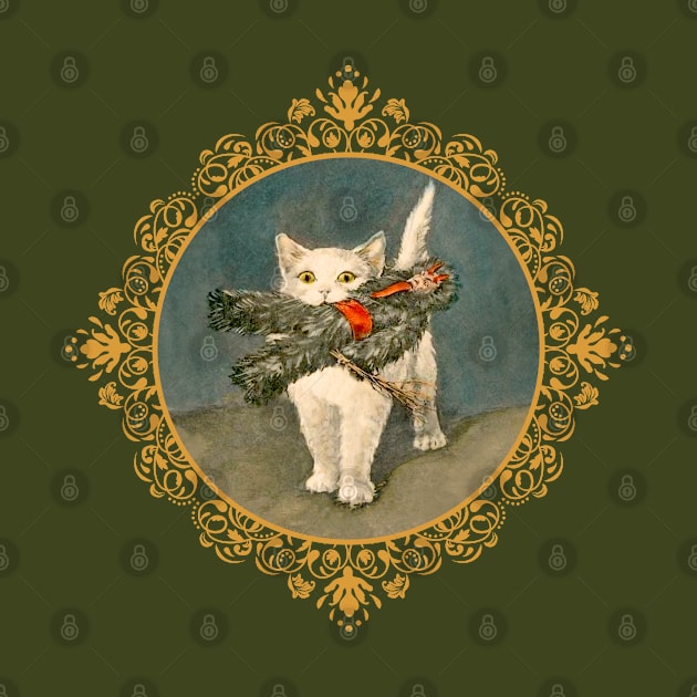 Cat with Krampus, 1898 by Surface Maximus