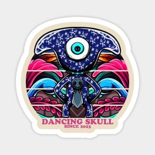 dancing hammer head skull Magnet