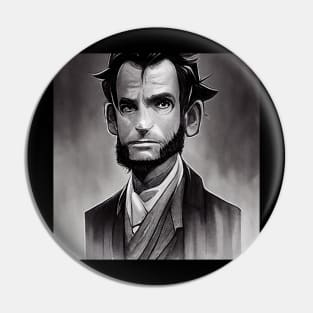 Abraham Lincoln Portrait | Manga style Pin