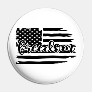 Freedom Flag Shirt Pin