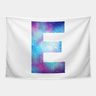 Letter E galaxy Tapestry
