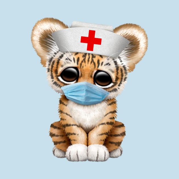 Cute Tiger Cub Nurse by jeffbartels