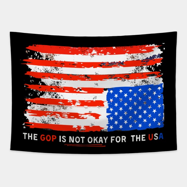 The GOP is NOT OKAY for the USA Tapestry by TJWDraws