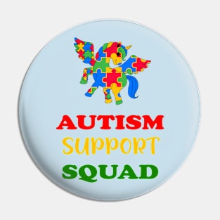 Autism support squad Pin
