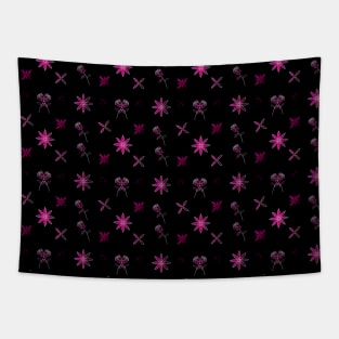 Beautiful Flowers Seamless Pattern With pink Tapestry