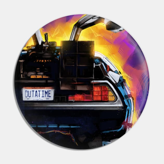 DeLorean Pin by nabakumov