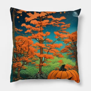 Halloween Pumpkin Fall in Japan Seasonal Feelings Pillow