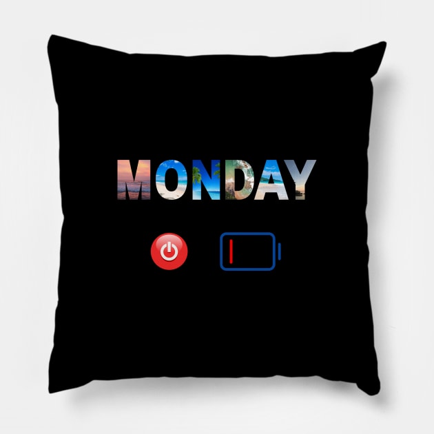 Monday Energy Pillow by AngelFeatherDsg