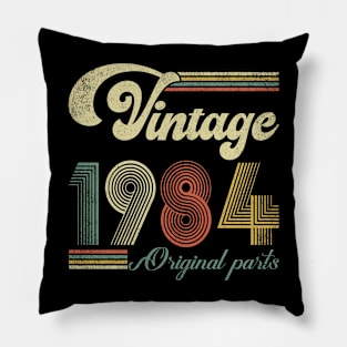 Retro Vintage 1984 40th Birthday Gift Men Women 40 Years Old Pillow