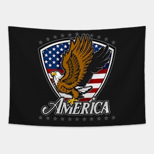 Bald Eagle America Tapestry