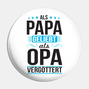 Als opa vergöttert (black) Pin