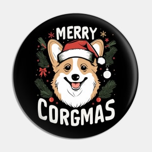 Merry Christmas Corgi Moms and Dads Pin