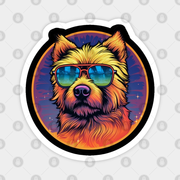 Norwich Terrier with a splash of color Magnet by NatashaCuteShop