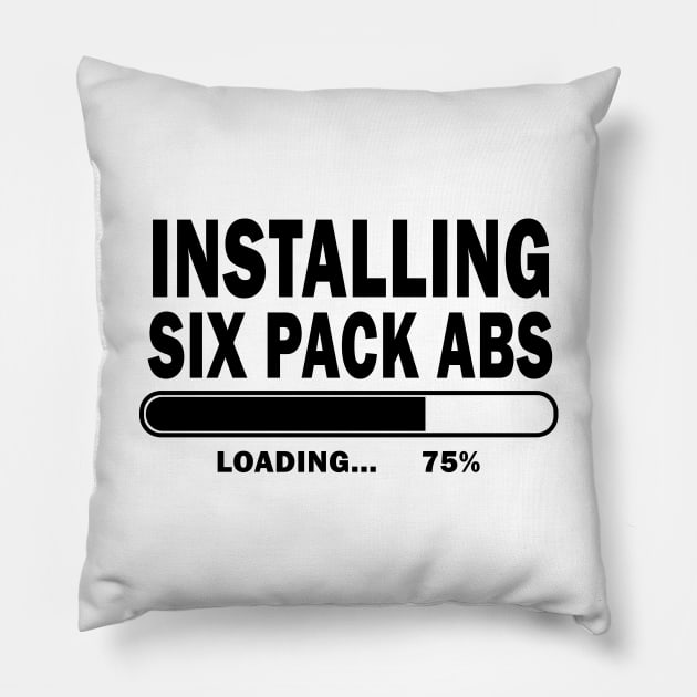 Installing Six Pack Abs Pillow by geeklyshirts