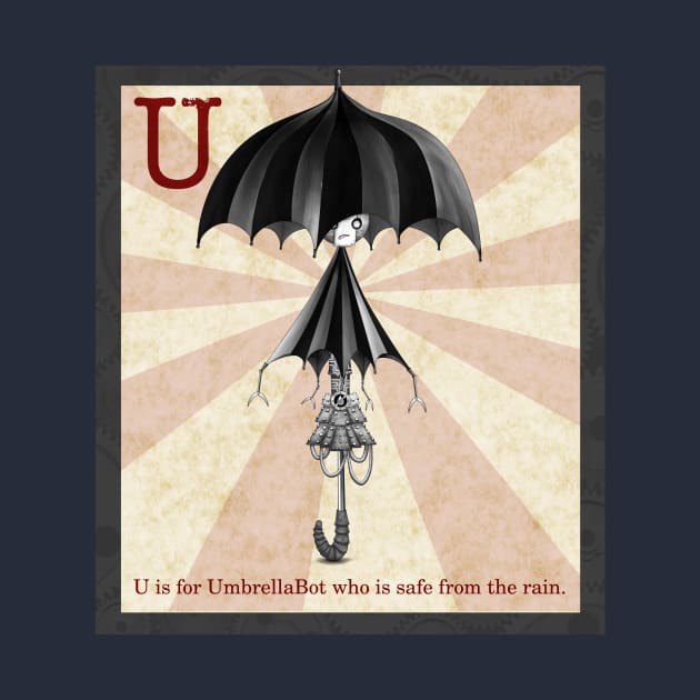 UmbrellaBot Poster by Winterbourne Workshop