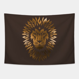 Vintage Gold Lion Tapestry