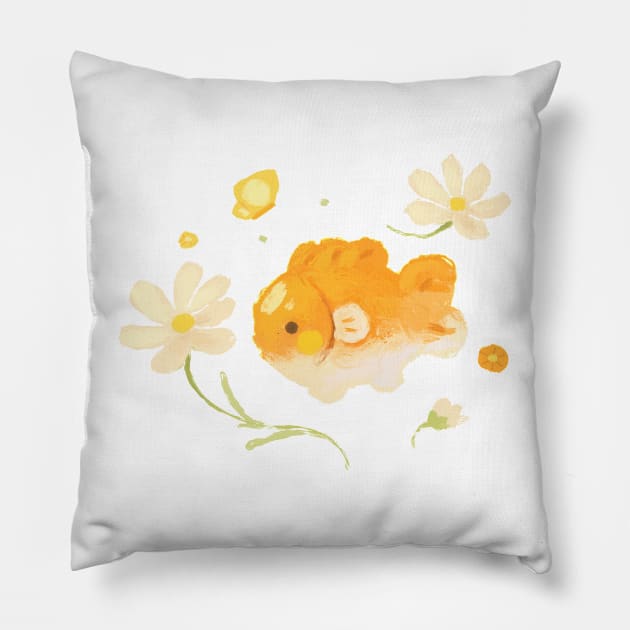 Flower Fish Pillow by happyyu