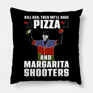 Scorpius / Harvey Pizza and Margarita Shooters Pillow