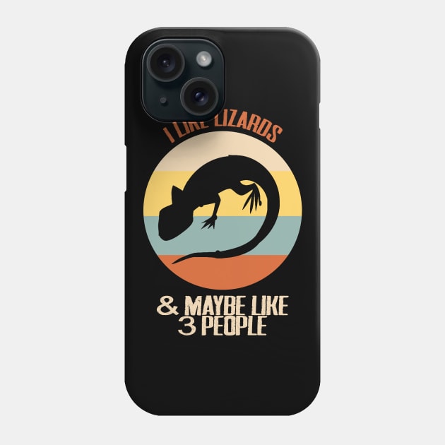 Lizard Retro Quote Phone Case by Imutobi