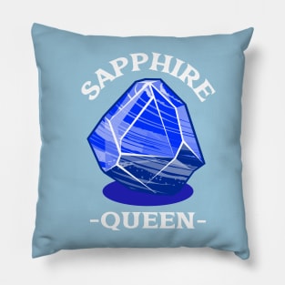 Sapphire Queen Gemstone Gem Pillow