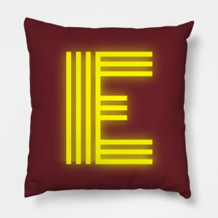 Letter E Letter Art Pillow