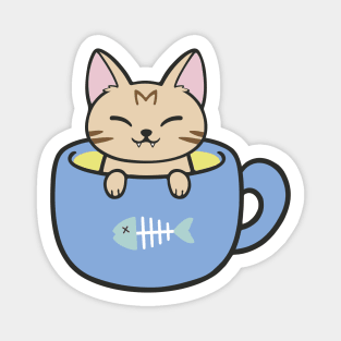 Tea cat Magnet