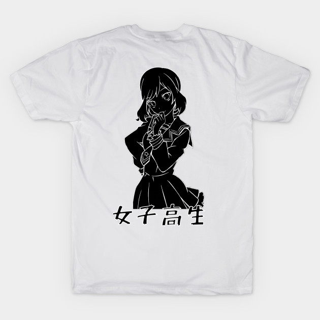 Disover SCHOOL GIRL - SAD JAPANESE AESTHETIC - Anime And Manga - T-Shirt
