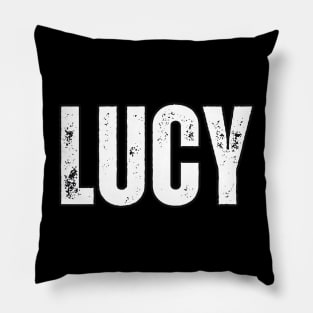 Lucy Name Gift Birthday Holiday Anniversary Pillow