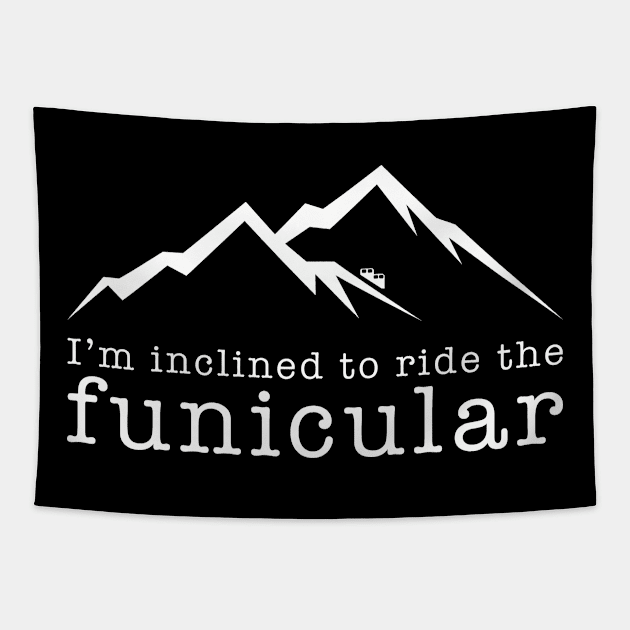 Funicular Railroad Tapestry by Huhnerdieb Apparel