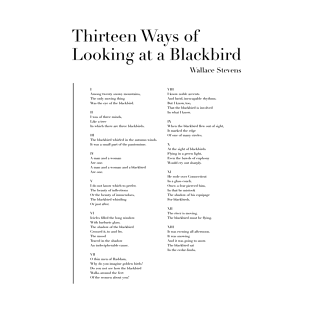 Thirteen Ways of Looking at a Blackbird T-Shirt