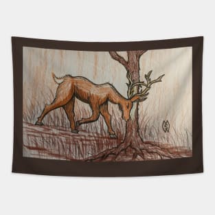 Buck Scrape Tapestry