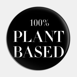 100% Plant-Based Pin