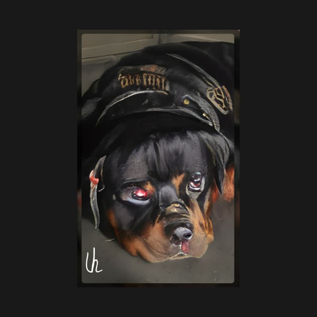 Rottweiler Steampunk Art by Freedomink