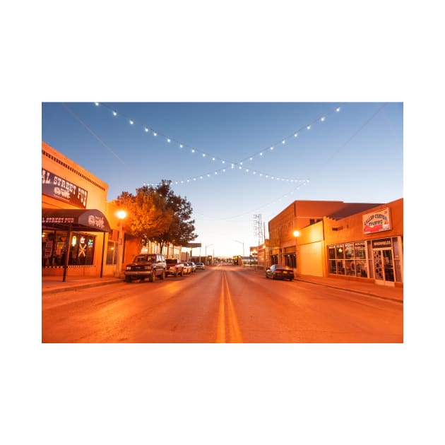 Night street scene Gallup, Gallup Charms Along Route 66 in New Mexico by brians101