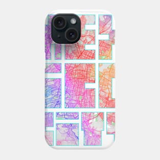 Mexico City Map Typography - Colorful Phone Case