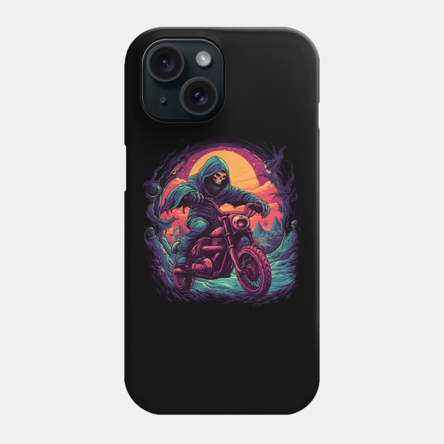 Epic Grim Reaper Motorcycle Phone Case by pako-valor