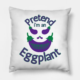 Pretend I'm an Eggplant Halloween Costume Pillow