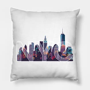 New York City Skyline Pillow