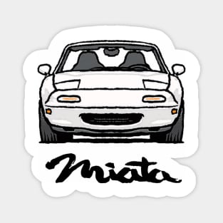 MX5 Miata NA White Magnet