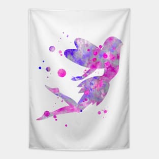 Fairy Watercolor Painting Tapestry