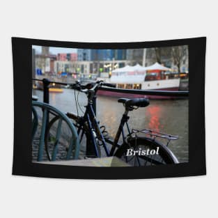 Cycle at Bristol Harbour England UK Tapestry