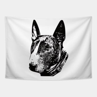 Bull Terrier Face Design - A Bully Christmas Gift Tapestry