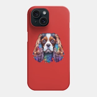 Cute Cavalier King Charles Spaniel Dog Watercolor Phone Case