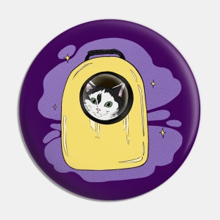 waffle the cat astronaut cosmoc exploader Pin