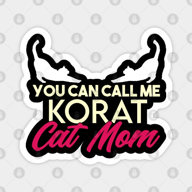 Korat cat mama breed. Perfect present for mother dad friend him or her Magnet by SerenityByAlex