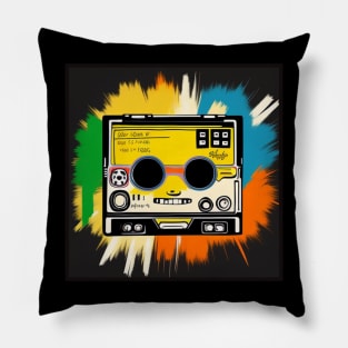 80s Retro 8-Track Vintage Music Pillow