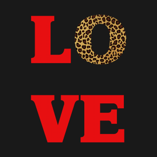 Love Leopard print T-Shirt