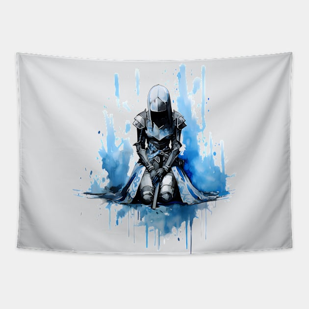 kneel Tapestry by Avery Wang