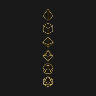 RPG Dice Gold T-Shirt