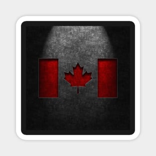 Canadian Flag Stone Texture Repost Magnet